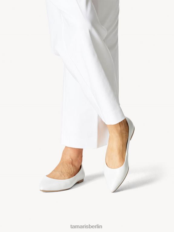 de Tamaris Frauen Ballerina - weiß/weiß matt 0LHV41210 Schuhe