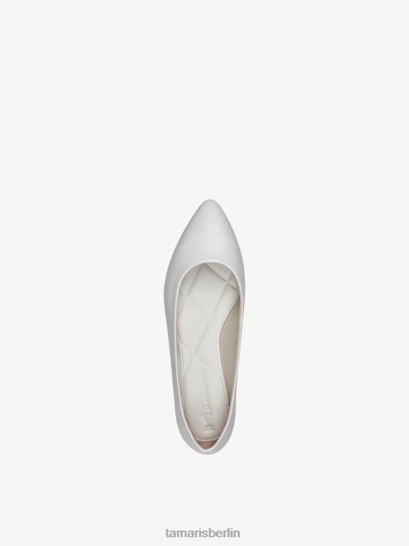 de Tamaris Frauen Ballerina - weiß/weiß matt 0LHV41210 Schuhe