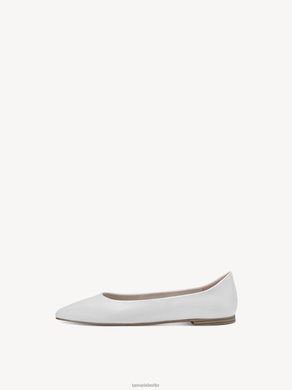 de Tamaris Frauen Ballerina - weiß/weiß matt 0LHV41210 Schuhe