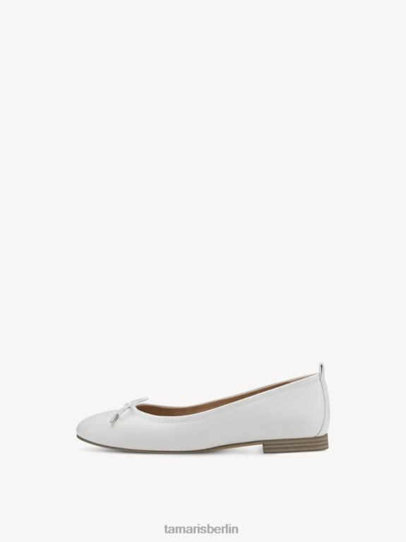 de Tamaris Frauen Ballerina - weiß/weiß matt 0LHV41218 Schuhe