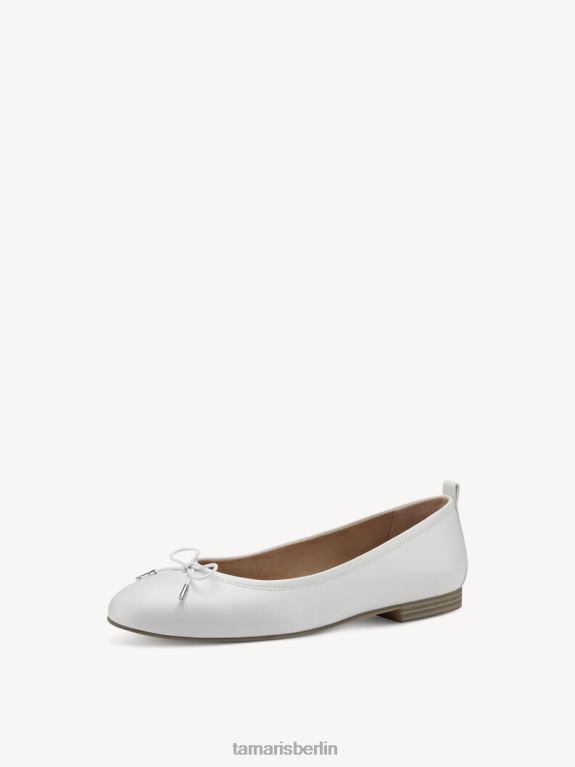 de Tamaris Frauen Ballerina - weiß/weiß matt 0LHV41218 Schuhe