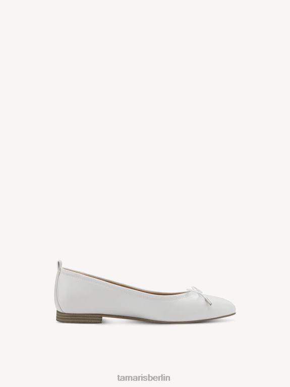 de Tamaris Frauen Ballerina - weiß/weiß matt 0LHV41218 Schuhe