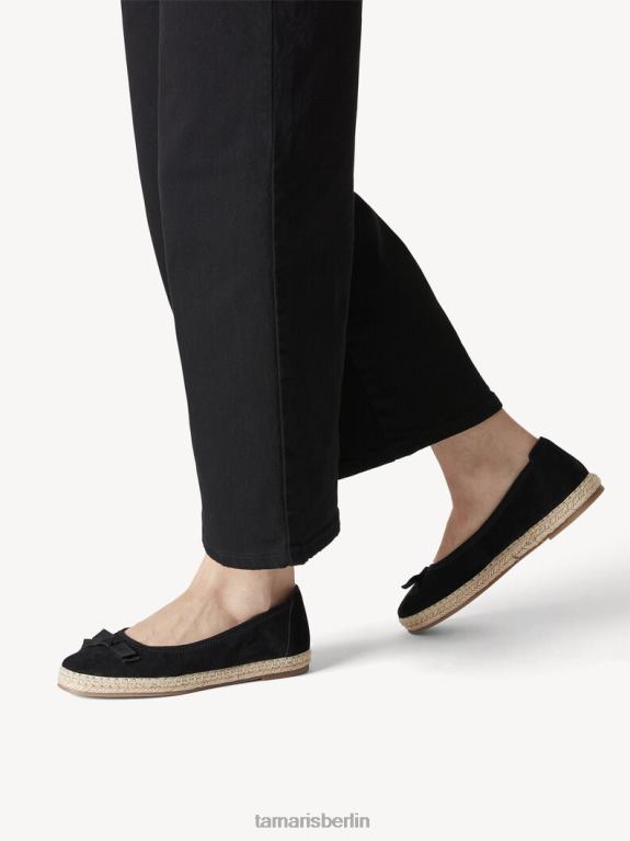 de Tamaris Frauen Leder-Espadrill – Schwarz 0LHV41653 Schuhe