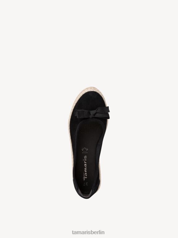 de Tamaris Frauen Leder-Espadrill – Schwarz 0LHV41653 Schuhe