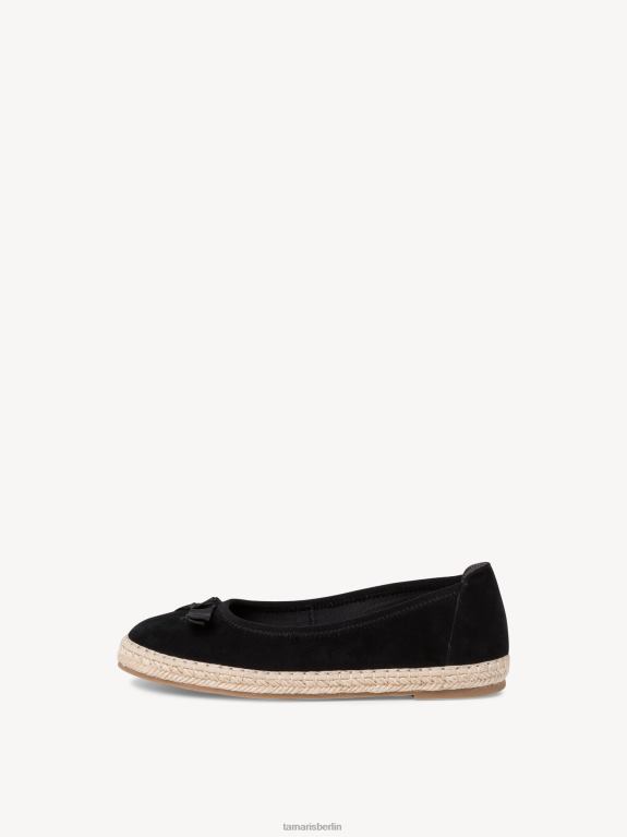 de Tamaris Frauen Leder-Espadrill – Schwarz 0LHV41653 Schuhe