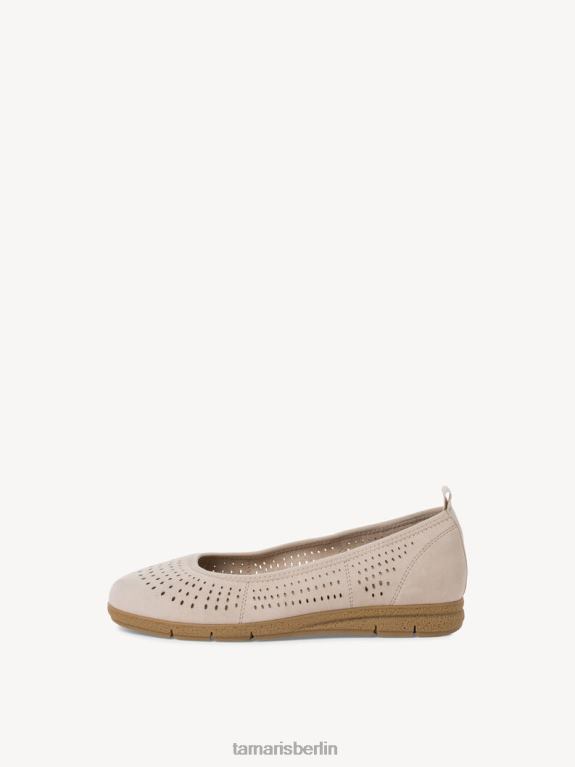 de Tamaris Frauen Lederballerina - Beige 0LHV4859 Schuhe