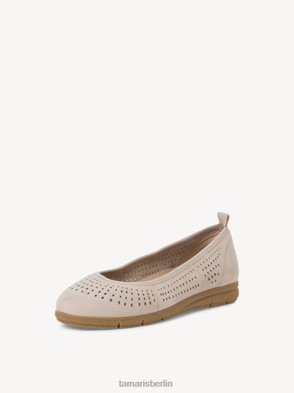 de Tamaris Frauen Lederballerina - Beige 0LHV4859 Schuhe
