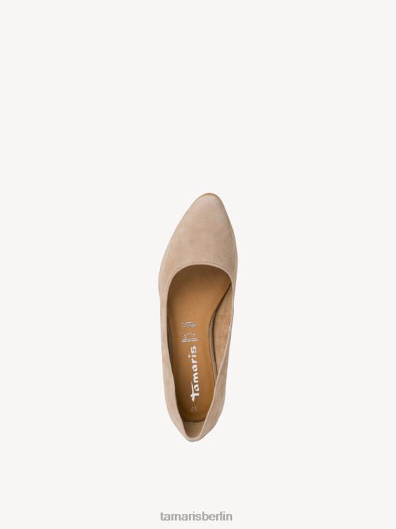 de Tamaris Frauen Lederballerina - Beige/Taupe 0LHV41344 Schuhe