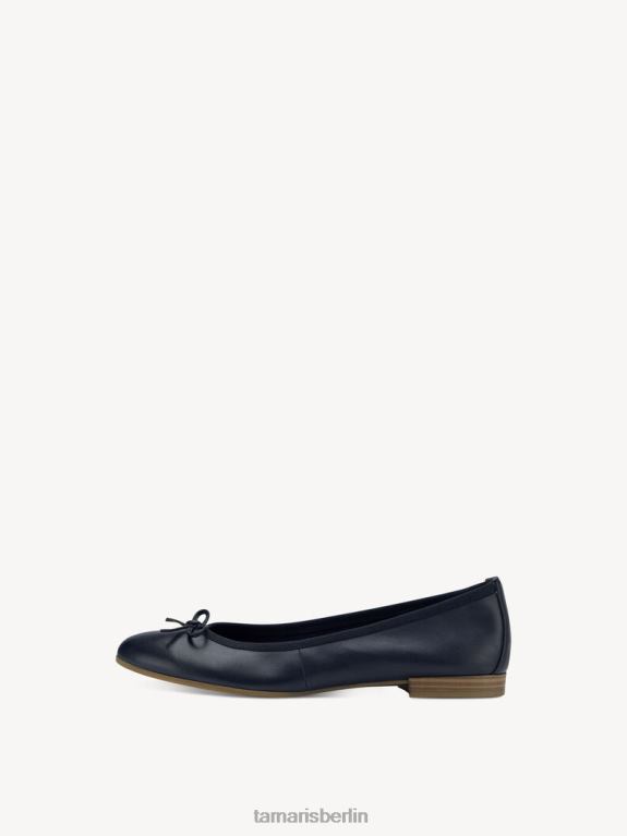de Tamaris Frauen Lederballerina - Blau/Marine 0LHV4905 Schuhe
