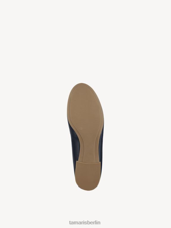 de Tamaris Frauen Lederballerina - Blau/Marine 0LHV4905 Schuhe