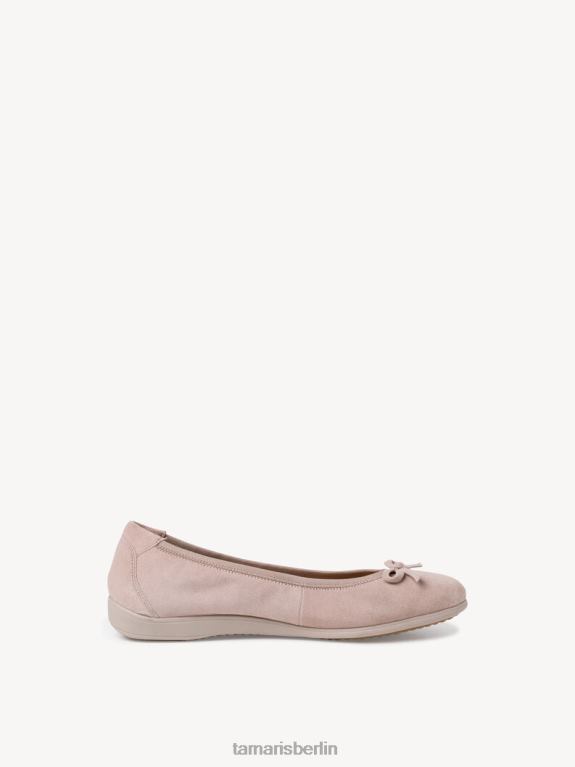 de Tamaris Frauen Lederballerina - Rosa/Altrosa 0LHV42259 Schuhe
