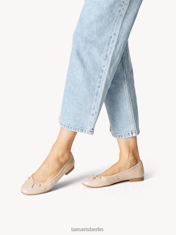 de Tamaris Frauen Lederballerina - Rose/Puder 0LHV41318 Schuhe