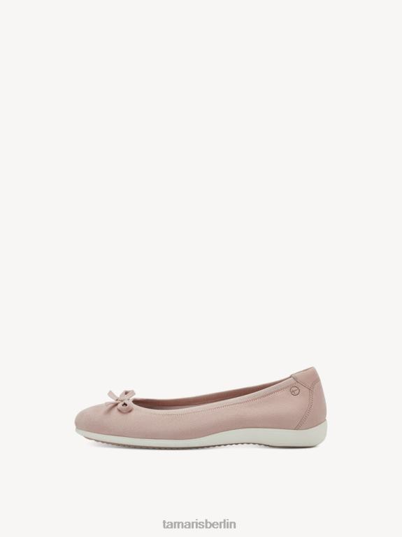 de Tamaris Frauen Lederballerina - Rose/Puder 0LHV4956 Schuhe