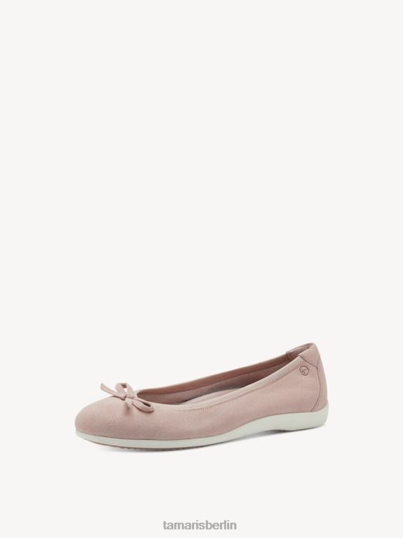 de Tamaris Frauen Lederballerina - Rose/Puder 0LHV4956 Schuhe