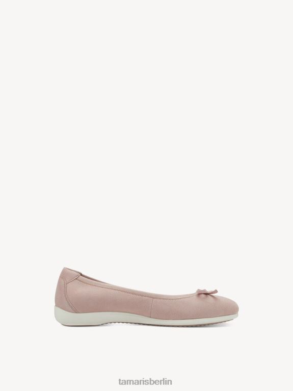 de Tamaris Frauen Lederballerina - Rose/Puder 0LHV4956 Schuhe