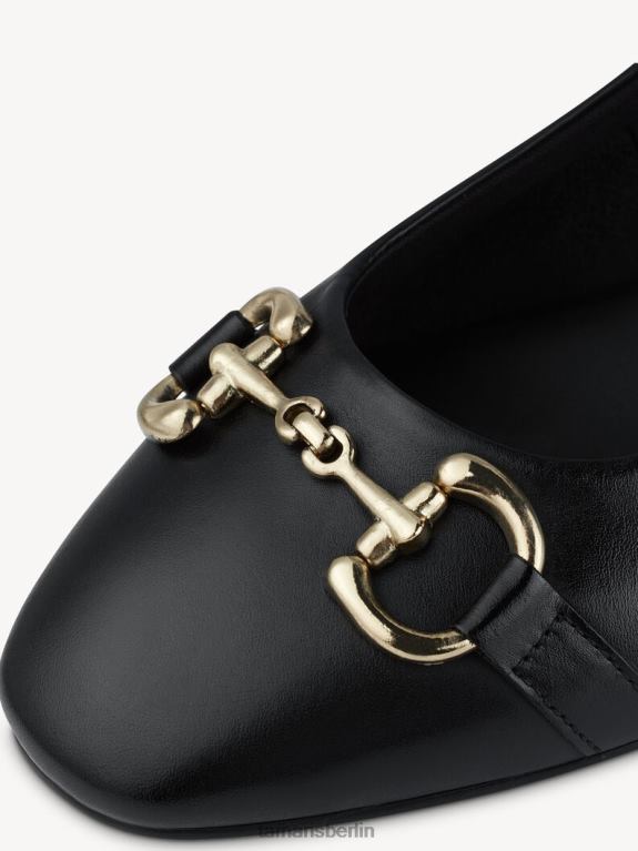 de Tamaris Frauen Lederballerina - schwarz 0LHV4606 Schuhe