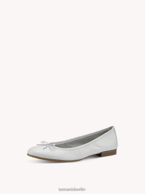 de Tamaris Frauen Lederballerina - weiß 0LHV4903 Schuhe