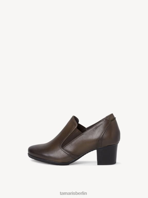 de Tamaris Frauen Leder-Trotteur – Grün/Khaki 0LHV42350 Schuhe