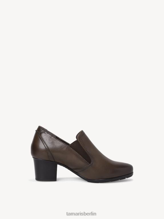 de Tamaris Frauen Leder-Trotteur – Grün/Khaki 0LHV42350 Schuhe