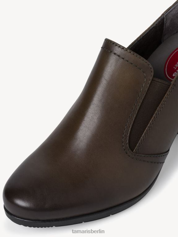 de Tamaris Frauen Leder-Trotteur – Grün/Khaki 0LHV42350 Schuhe