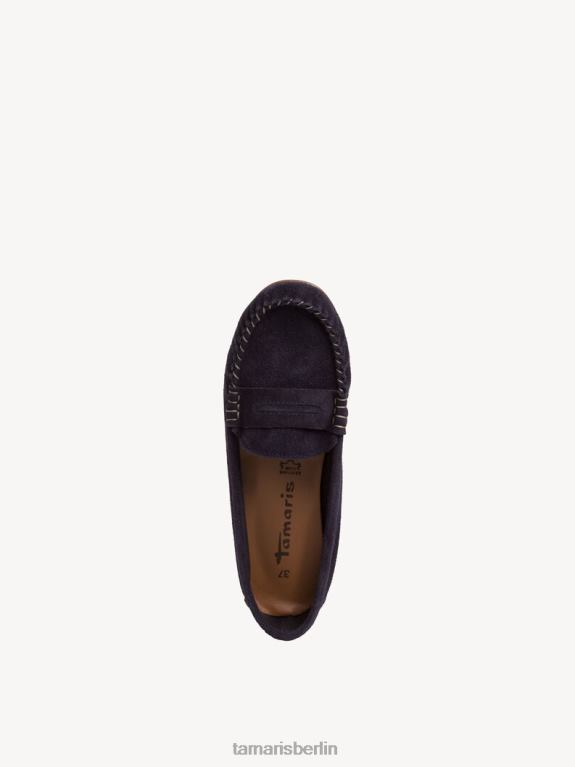 de Tamaris Frauen Ledermokassin – Blau/Marine 0LHV41090 Schuhe