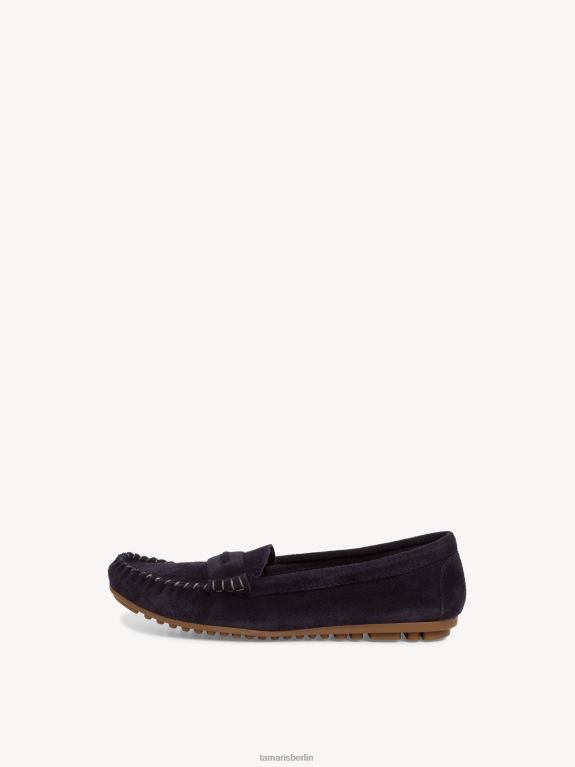 de Tamaris Frauen Ledermokassin – Blau/Marine 0LHV41090 Schuhe