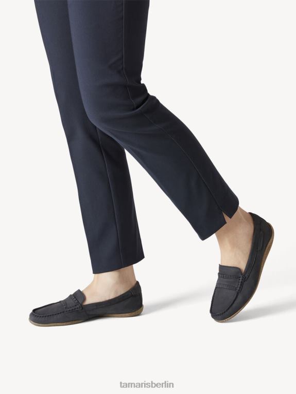 de Tamaris Frauen Ledermokassin – Blau/Marine 0LHV41903 Schuhe