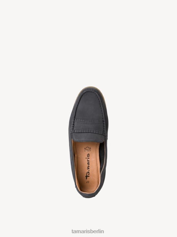 de Tamaris Frauen Ledermokassin – Blau/Marine 0LHV41903 Schuhe