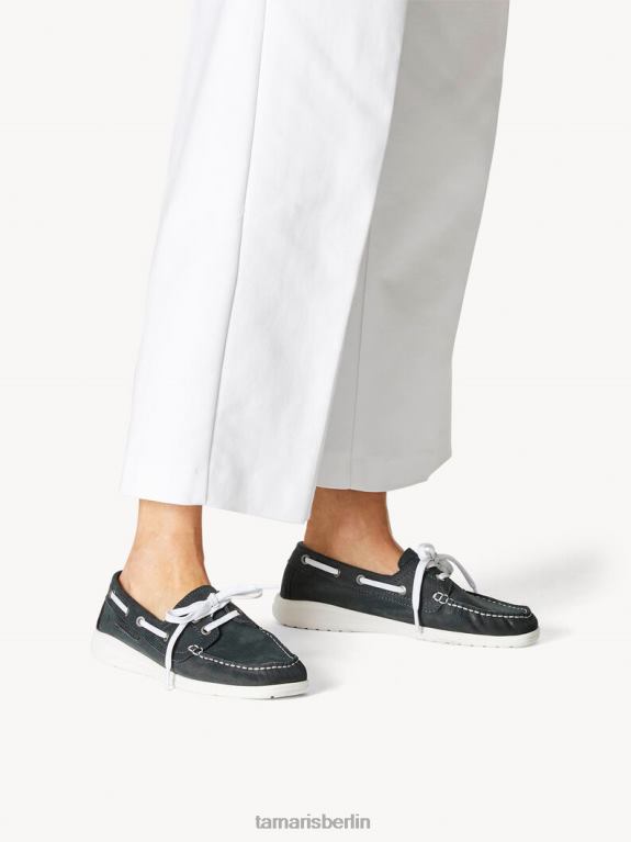 de Tamaris Frauen Ledermokassin – Blau/Marine 0LHV4623 Schuhe