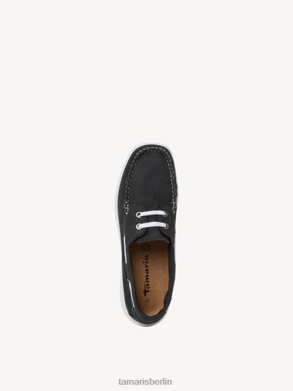 de Tamaris Frauen Ledermokassin – Blau/Marine 0LHV4623 Schuhe