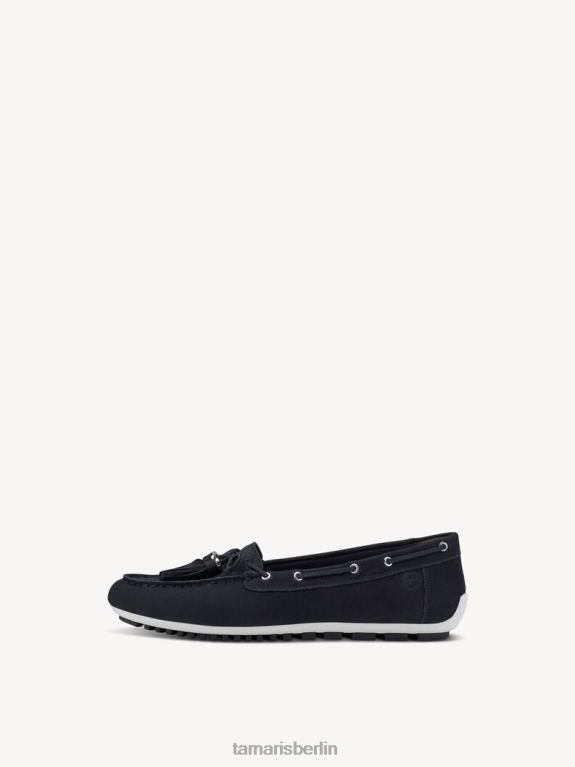 de Tamaris Frauen Ledermokassin – Blau/Marineblau Nubuc 0LHV41441 Schuhe