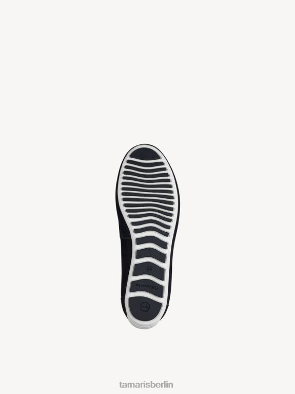 de Tamaris Frauen Ledermokassin – Blau/Marineblau Nubuc 0LHV41441 Schuhe