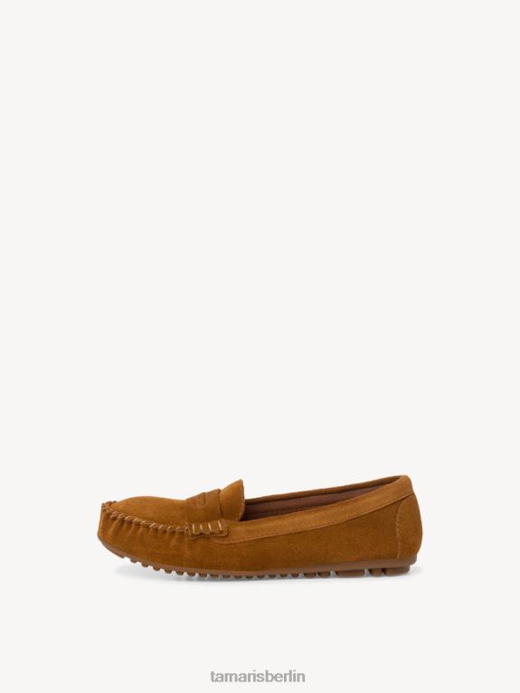 de Tamaris Frauen Ledermokassin - Braun/Cognac 0LHV42007 Schuhe