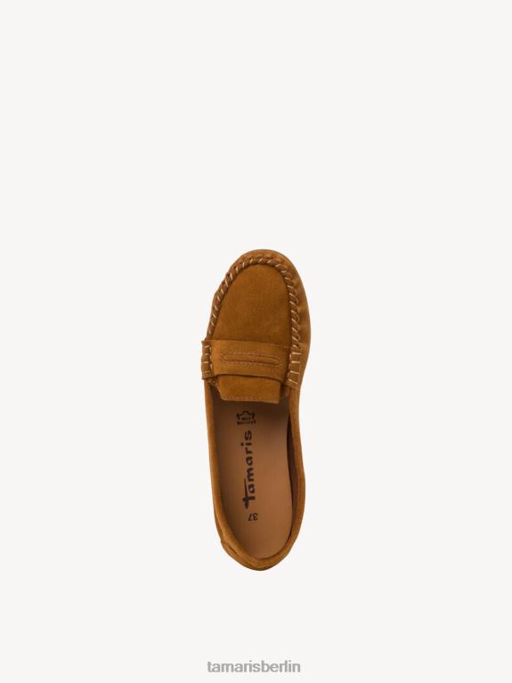 de Tamaris Frauen Ledermokassin - Braun/Cognac 0LHV42007 Schuhe