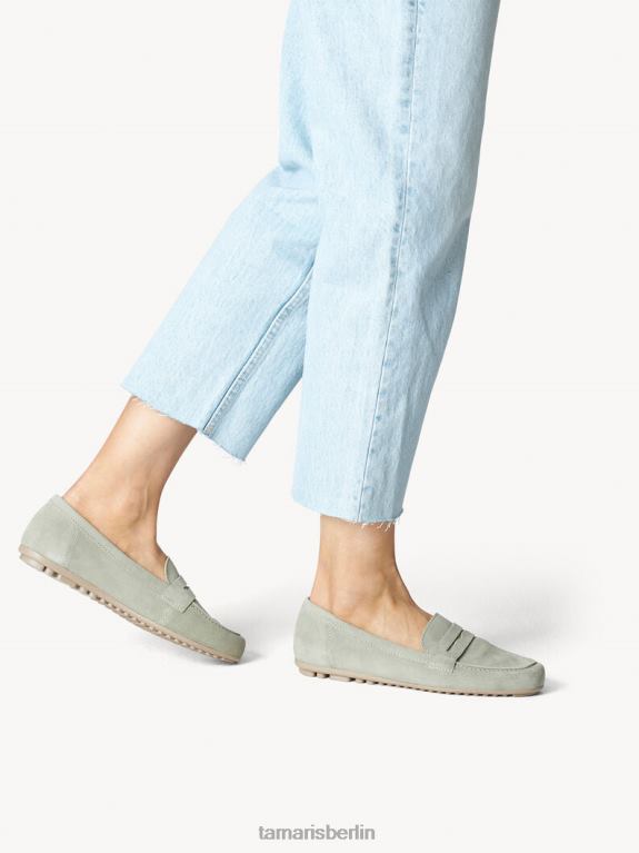 de Tamaris Frauen Ledermokassin - Grün/Pistazie 0LHV42058 Schuhe