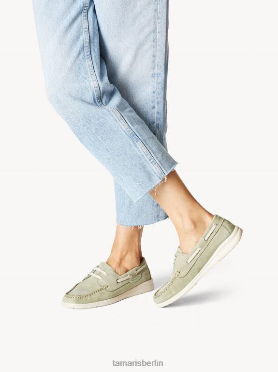 de Tamaris Frauen Ledermokassin - Grün/Pistazie 0LHV4474 Schuhe