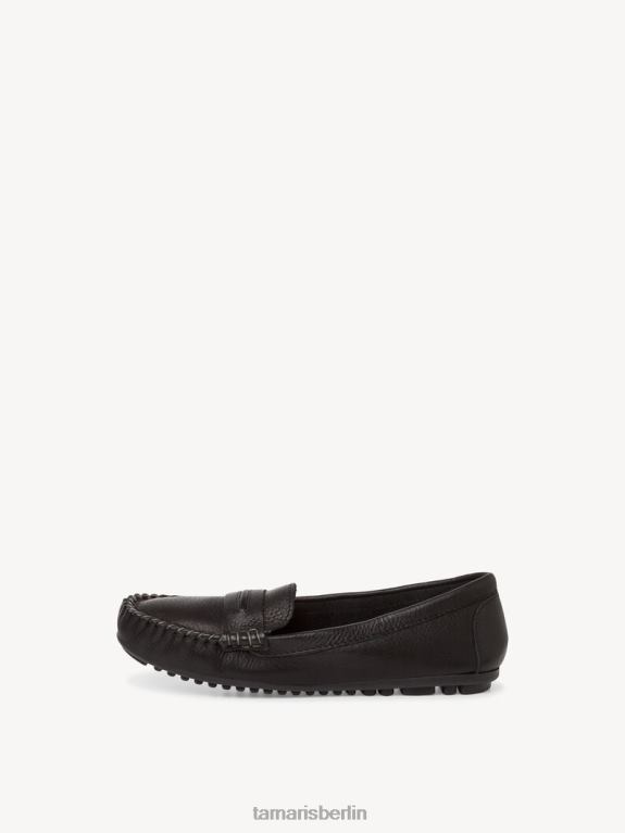 de Tamaris Frauen Ledermokassin - Schwarz/Schwarzes Leder 0LHV41261 Schuhe