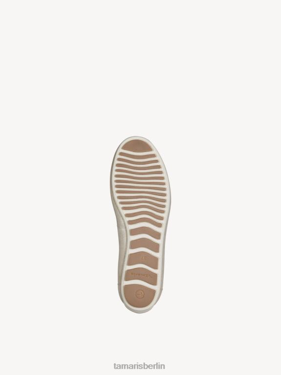 de Tamaris Frauen Ledermokassin - Weiß/Champagner 0LHV41428 Schuhe