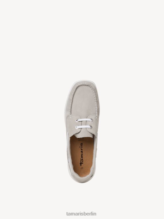 de Tamaris Frauen Ledermokassin - grau/hellgrau 0LHV4908 Schuhe