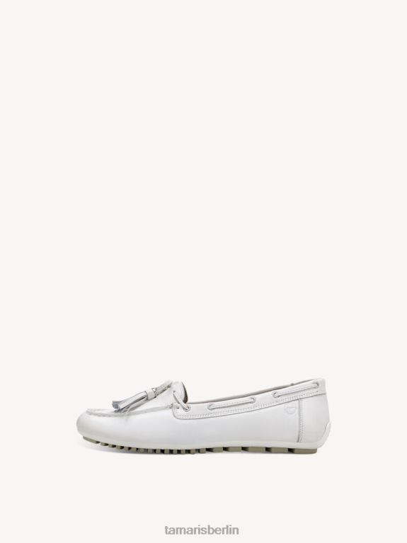 de Tamaris Frauen Ledermokassin – weiß/weißes Leder 0LHV4328 Schuhe