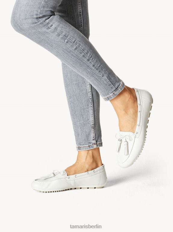 de Tamaris Frauen Ledermokassin – weiß/weißes Leder 0LHV4328 Schuhe
