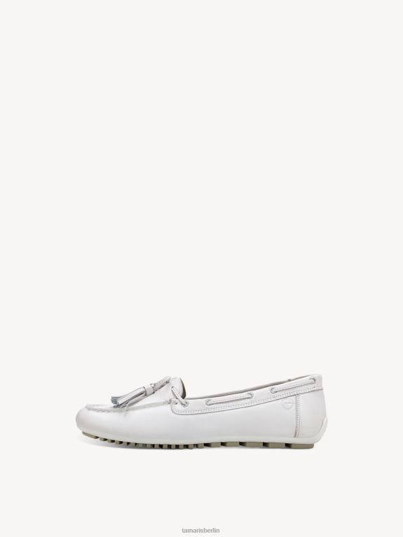 de Tamaris Frauen Ledermokassin – weiß/weißes Leder 0LHV4328 Schuhe
