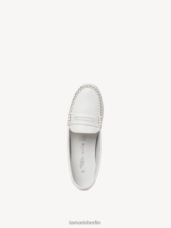 de Tamaris Frauen Ledermokassin – weiß/weißes Leder 0LHV4570 Schuhe