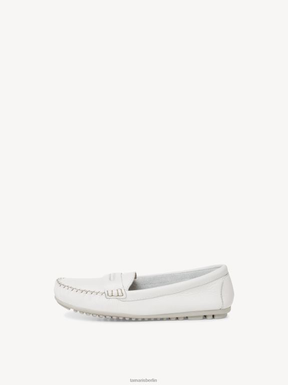 de Tamaris Frauen Ledermokassin – weiß/weißes Leder 0LHV4570 Schuhe