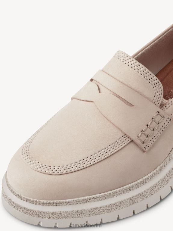 de Tamaris Frauen Lederpantoffel - Beige/Elfenbein 0LHV41416 Schuhe