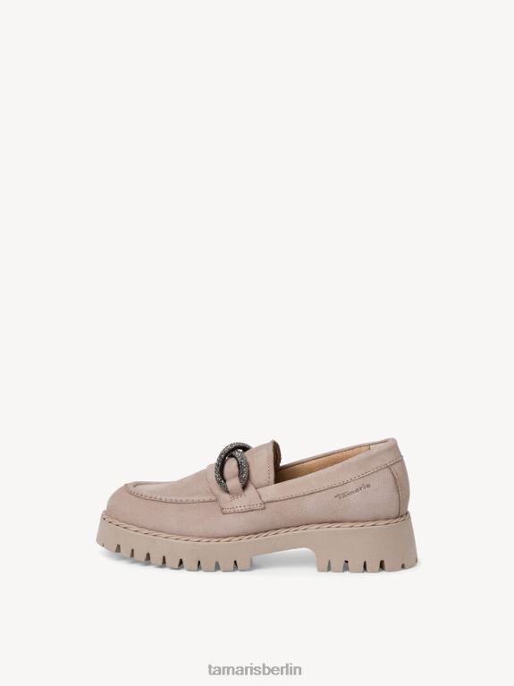 de Tamaris Frauen Lederpantoffel - Beige/Taupe 0LHV41447 Schuhe
