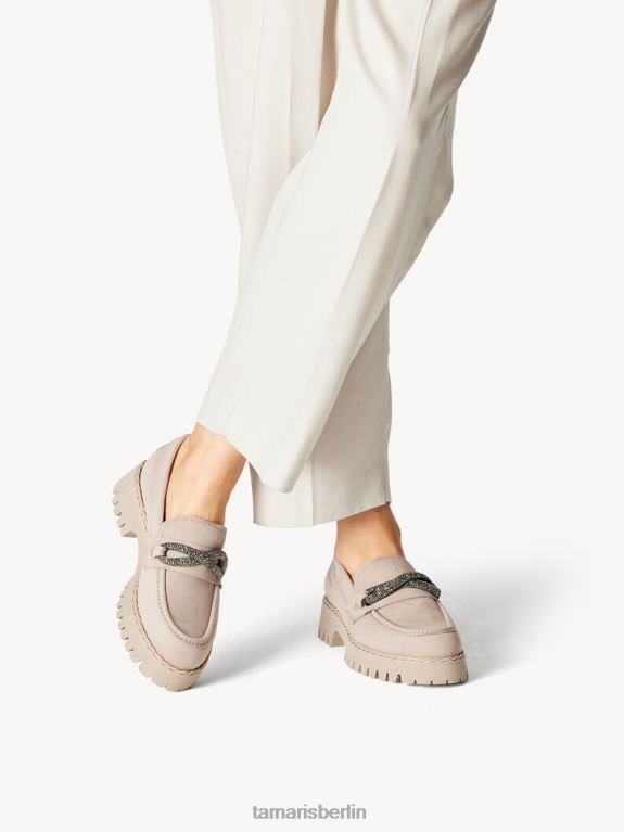 de Tamaris Frauen Lederpantoffel - Beige/Taupe 0LHV41447 Schuhe