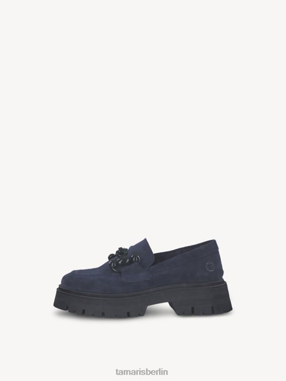 de Tamaris Frauen Lederpantoffel - Blau/Marineblau 0LHV42026 Schuhe