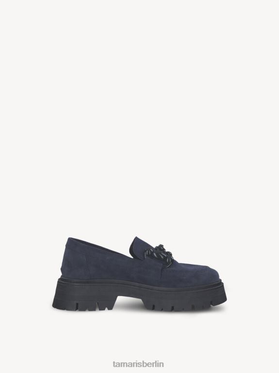 de Tamaris Frauen Lederpantoffel - Blau/Marineblau 0LHV42026 Schuhe