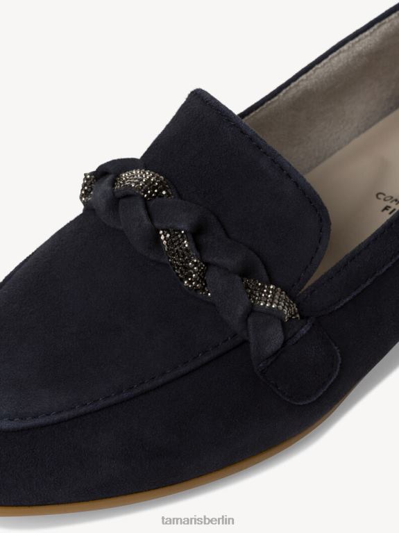 de Tamaris Frauen Lederpantoffel - Blau/Marineblau 0LHV4532 Schuhe